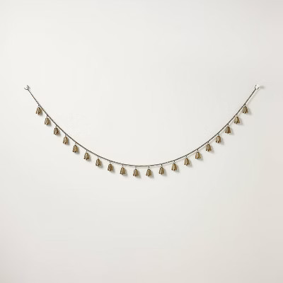 5' Brass Mini Bell Garland on Brass Chain - Hearth & Hand™ with Magnolia | Target