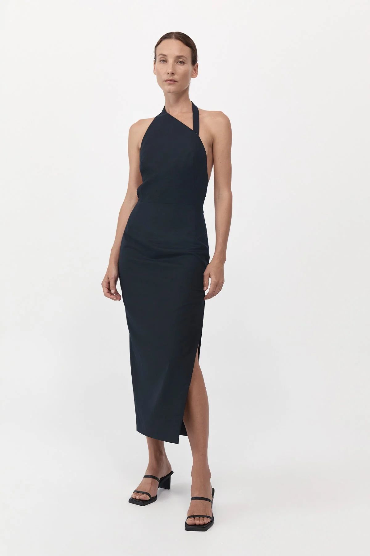Hudson Midi Dress - Black | St. Agni