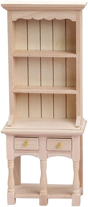 Miniature Bookcase Mini Bookshelf 1: 12 Miniature Cabinet Bookshelf Wooden Bookcase Mini Display ... | Amazon (US)