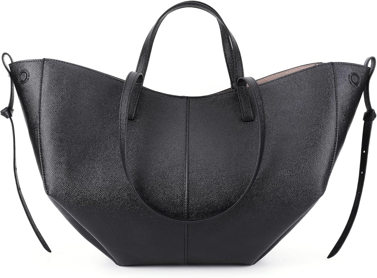 Faux Leather Tote Bag for Women Vintage Shoulder Bag Large Capacity Hobo Handbag Designer Top Han... | Amazon (US)