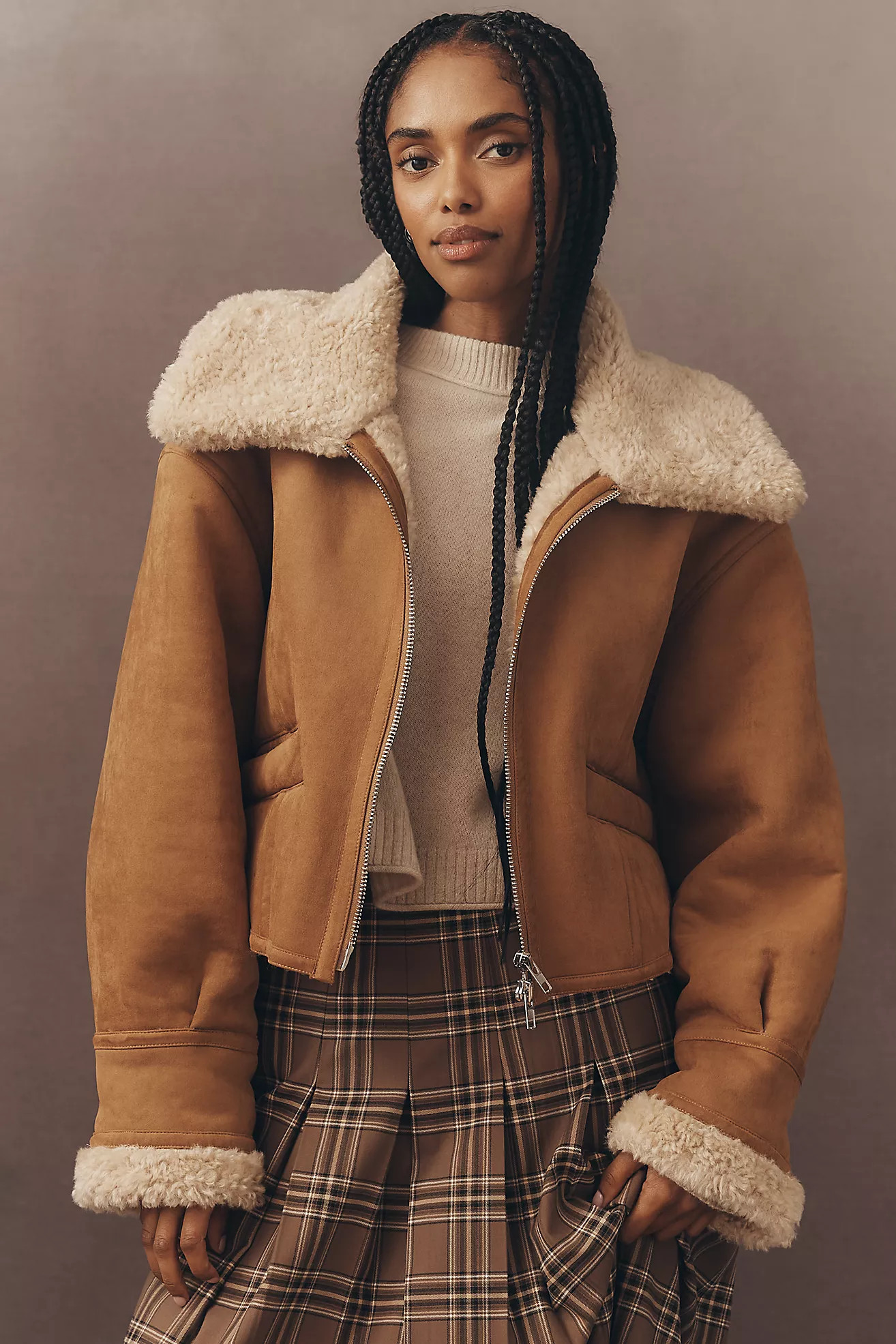 Moon River Faux-Shearling Jacket | Anthropologie (US)