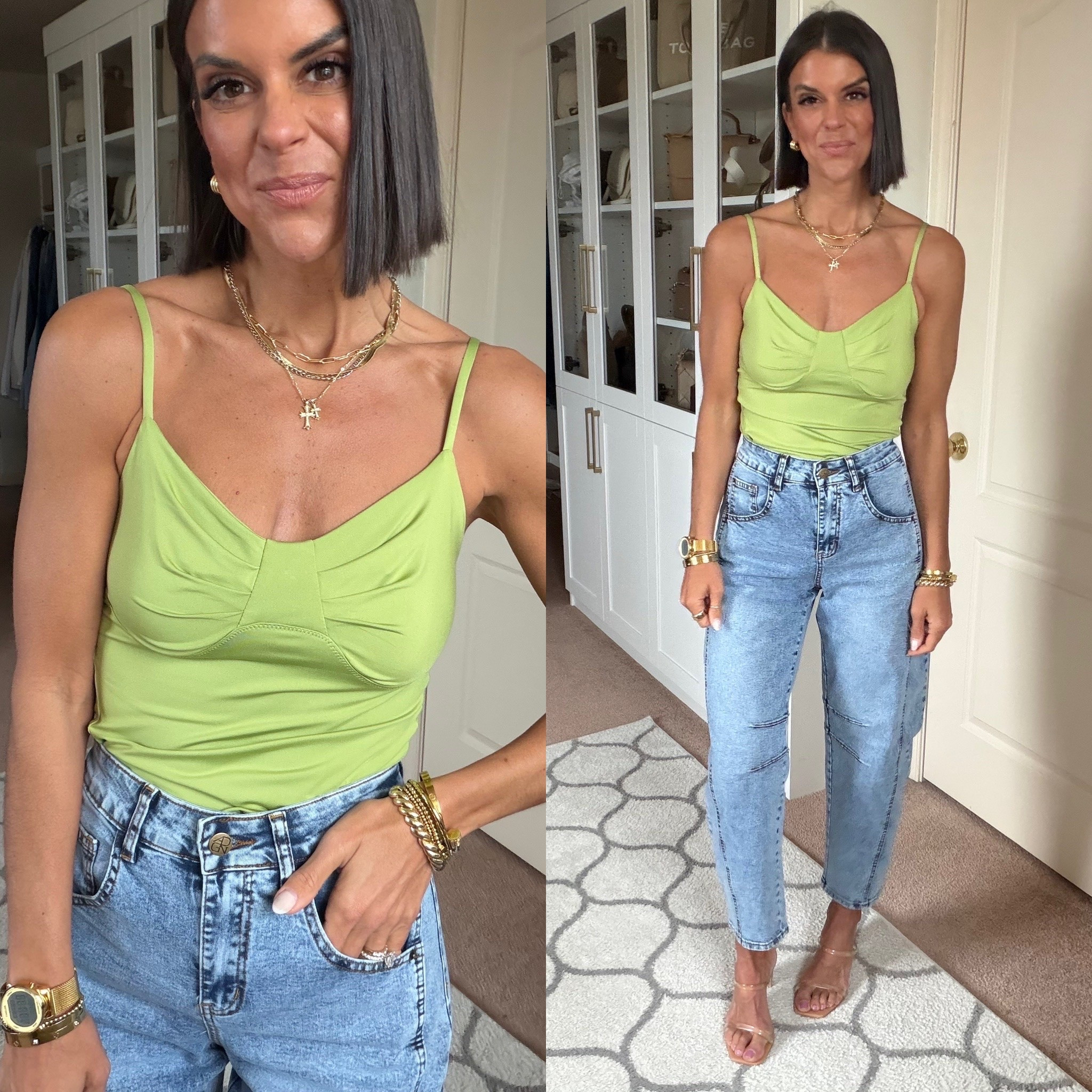 Size small in tank xs in jeans

#LTKdayinmylife #LTKgrwm #LTKmomlife
