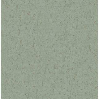 Guri Green Concrete Texture Green Paper Strippable Roll (Covers 56.4 sq. ft.) | The Home Depot