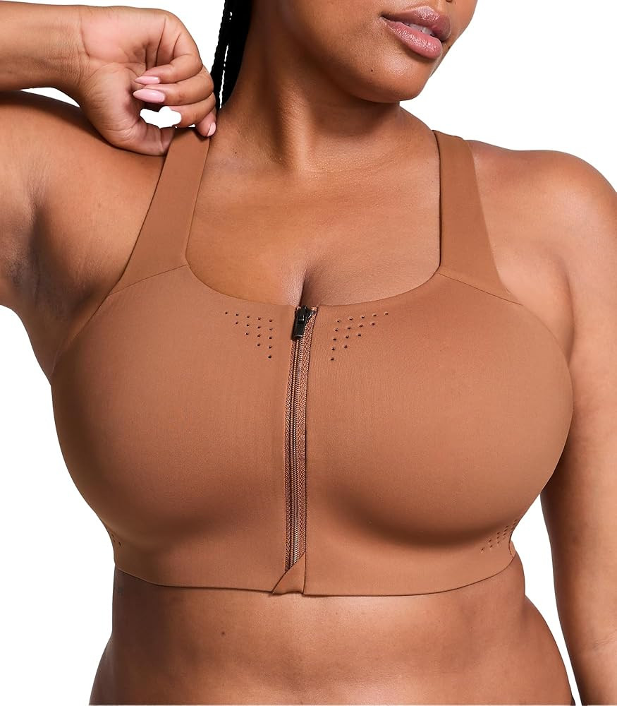 Victoria's Secret Women's VSX Featherweight Max Front Close Sports Bra, High Impact (32A-38DD) | Amazon (US)