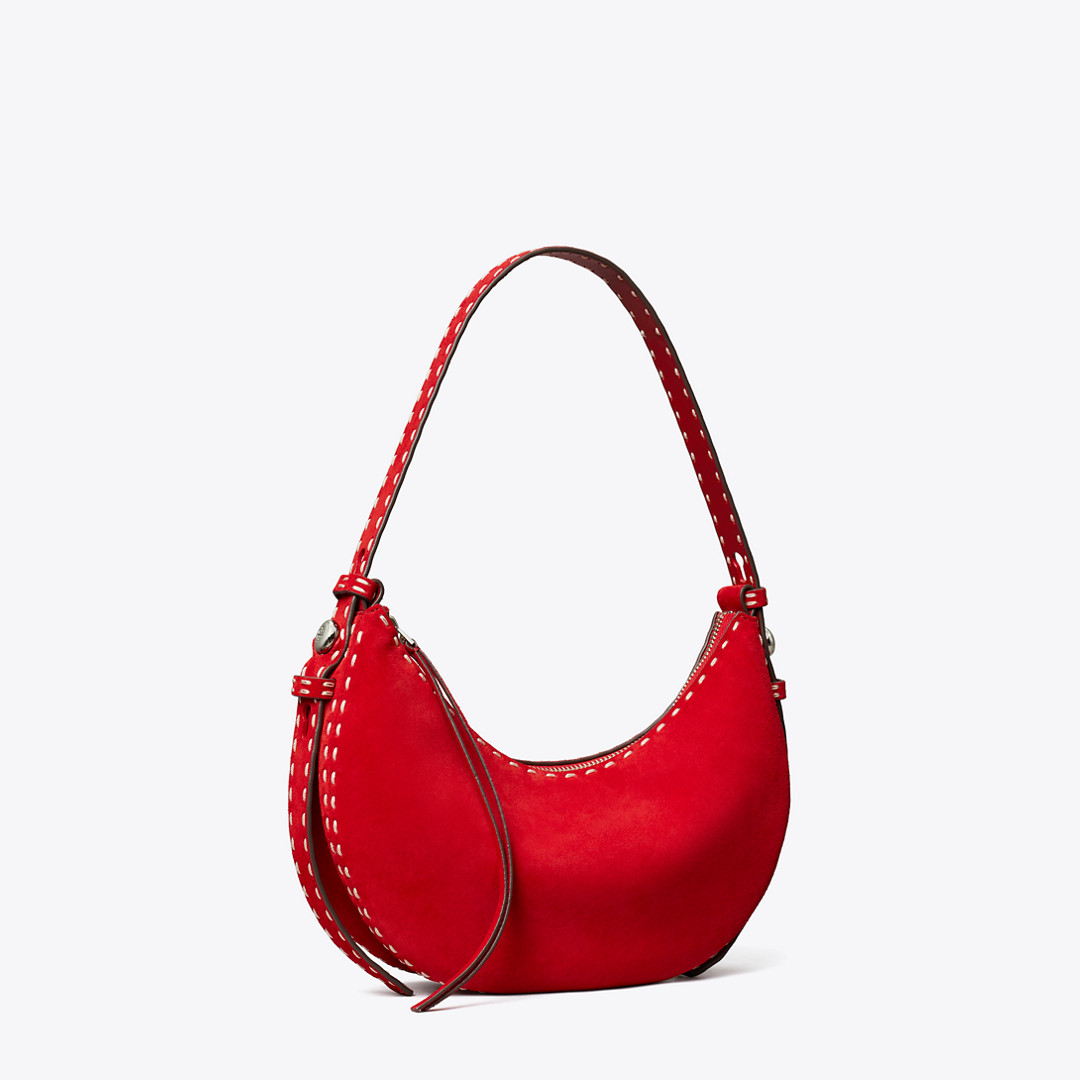 Tory Burch Romy Suede Half Moon Bag | Tory Burch (US)