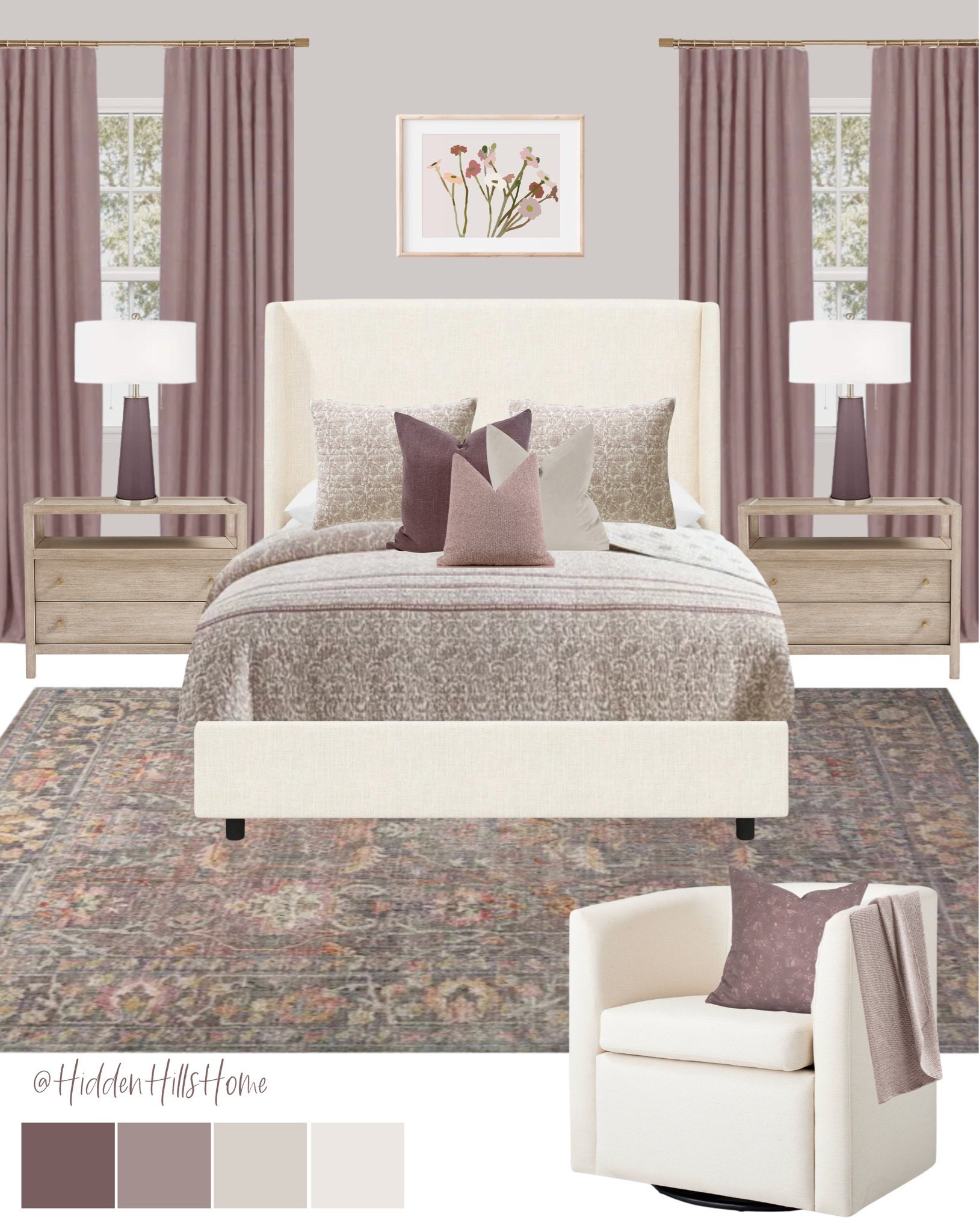 Girls bedroom decor mood board, girls room decor ideas, teen girls room design, teen girls bedroom #girlsbedroom
Wall color is SW Destiny

#LTKHome #LTKSaleAlert #LTKKids
