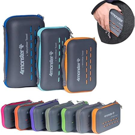 BAGAIL Basics Microfiber Camping Towels Perfect Sports & Travel & Beach Towel. Fast Drying - Super A | Amazon (US)