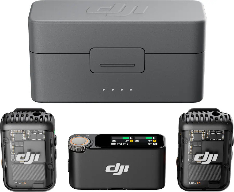 DJI - Mic 2 Wireless Omnidirectional Microphone System - Black | Best Buy U.S.