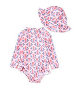 Adventurewear 360 Baby Girls Seashell Pink One Piece Swimsuit | Dillard's | Dillard's