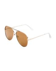 60mm Metal Aviator Sunglasses | TJ Maxx