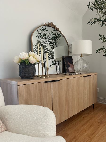 Obsessed with this sideboard and it’s under $400!! Literarily one of the best designer inspired pieces I have found. 

Walmart home, Walmart finds, sideboard styling, sideboard, affordable home finds, mirror, Amazon home, Amazon find, lamp, console table styling, 

#LTKHome #LTKStyleTip #LTKSaleAlert