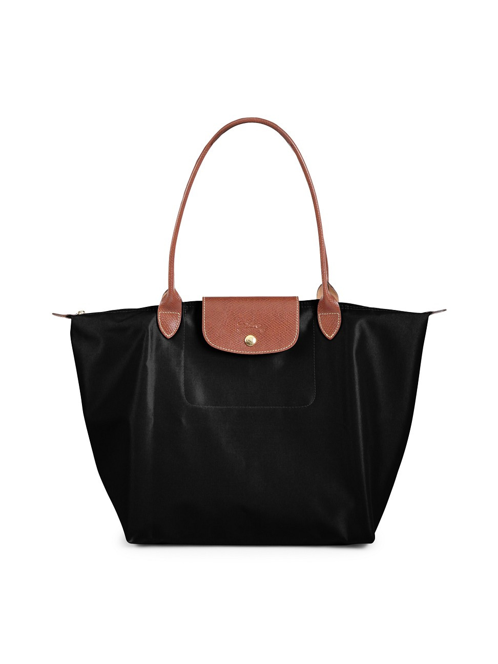 Women's Large Le Pliage Shoulder Tote - Black - Black - Size Large | Saks Fifth Avenue