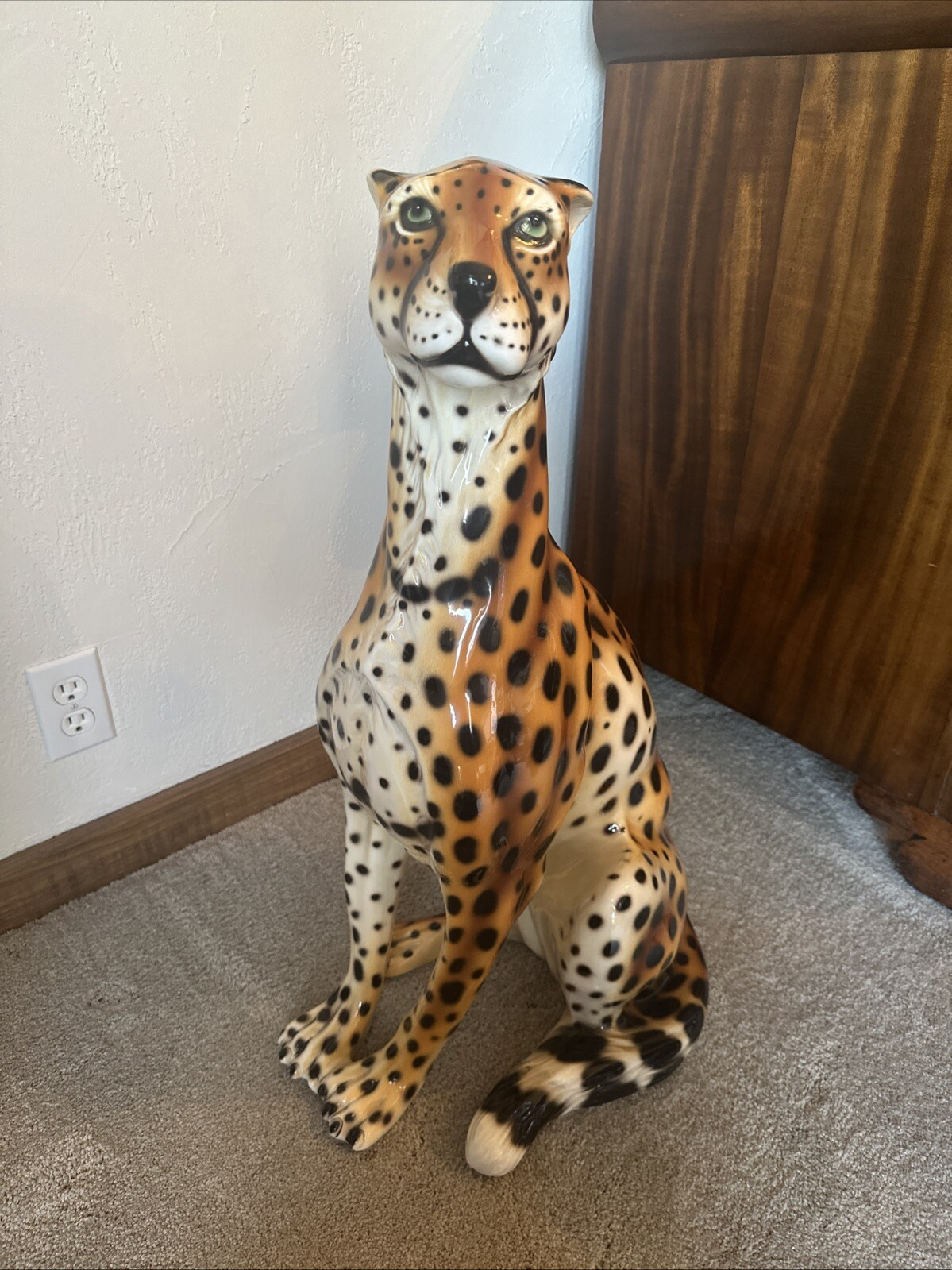 Vintage Italian Ceramic Cheetah | eBay US