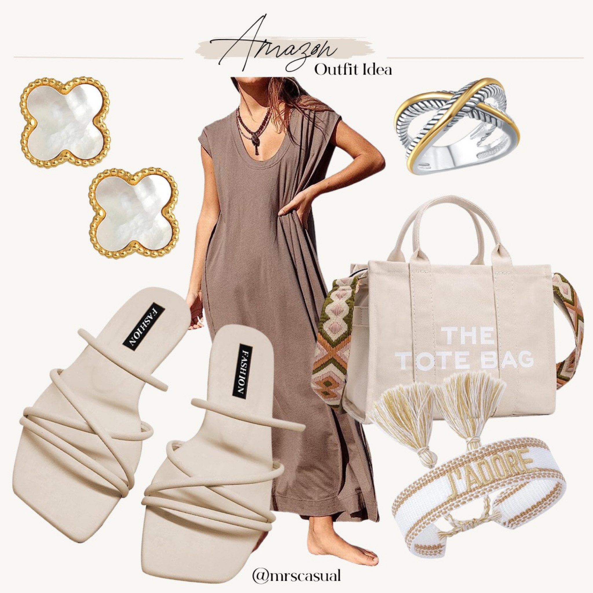 Free people dupe maxi dress outfit idea 💕 amazon 

#LTKunder50 #LTKSeasonal #LTKsalealert