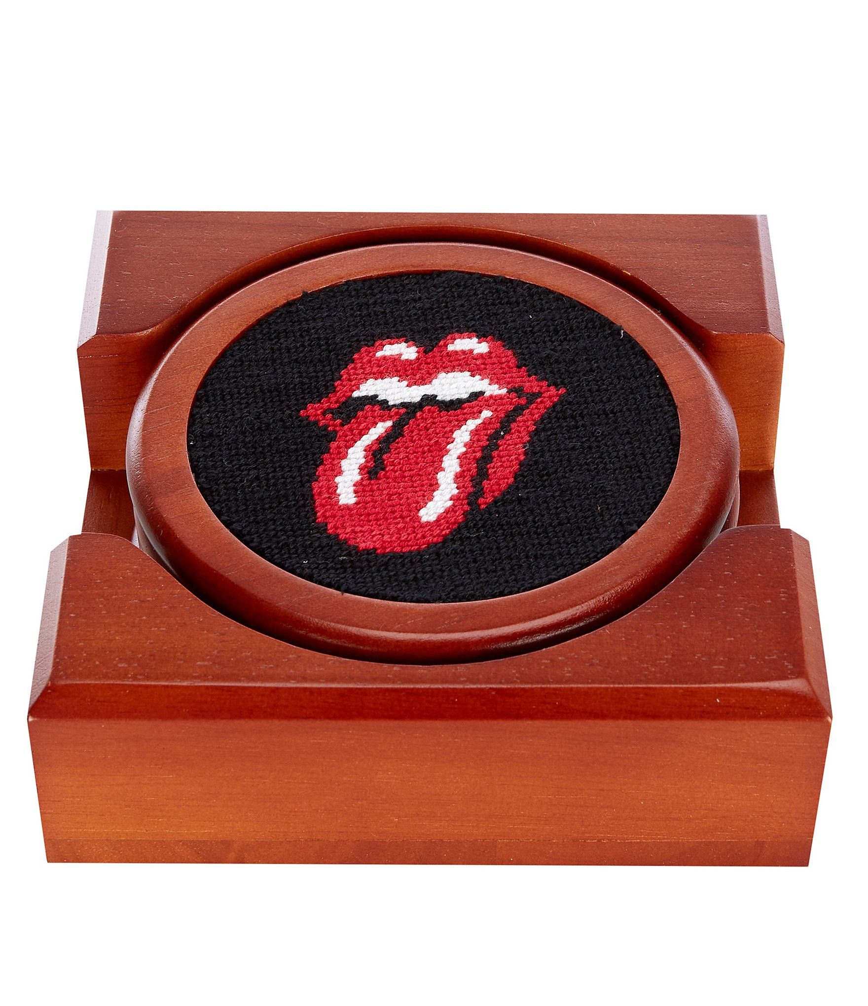 Rolling Stones Needlepoint Coaster Set | Dillard's