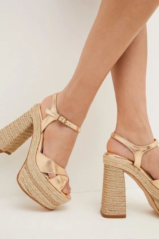 Espadrille Platform Sandal | Karen Millen UK & IE