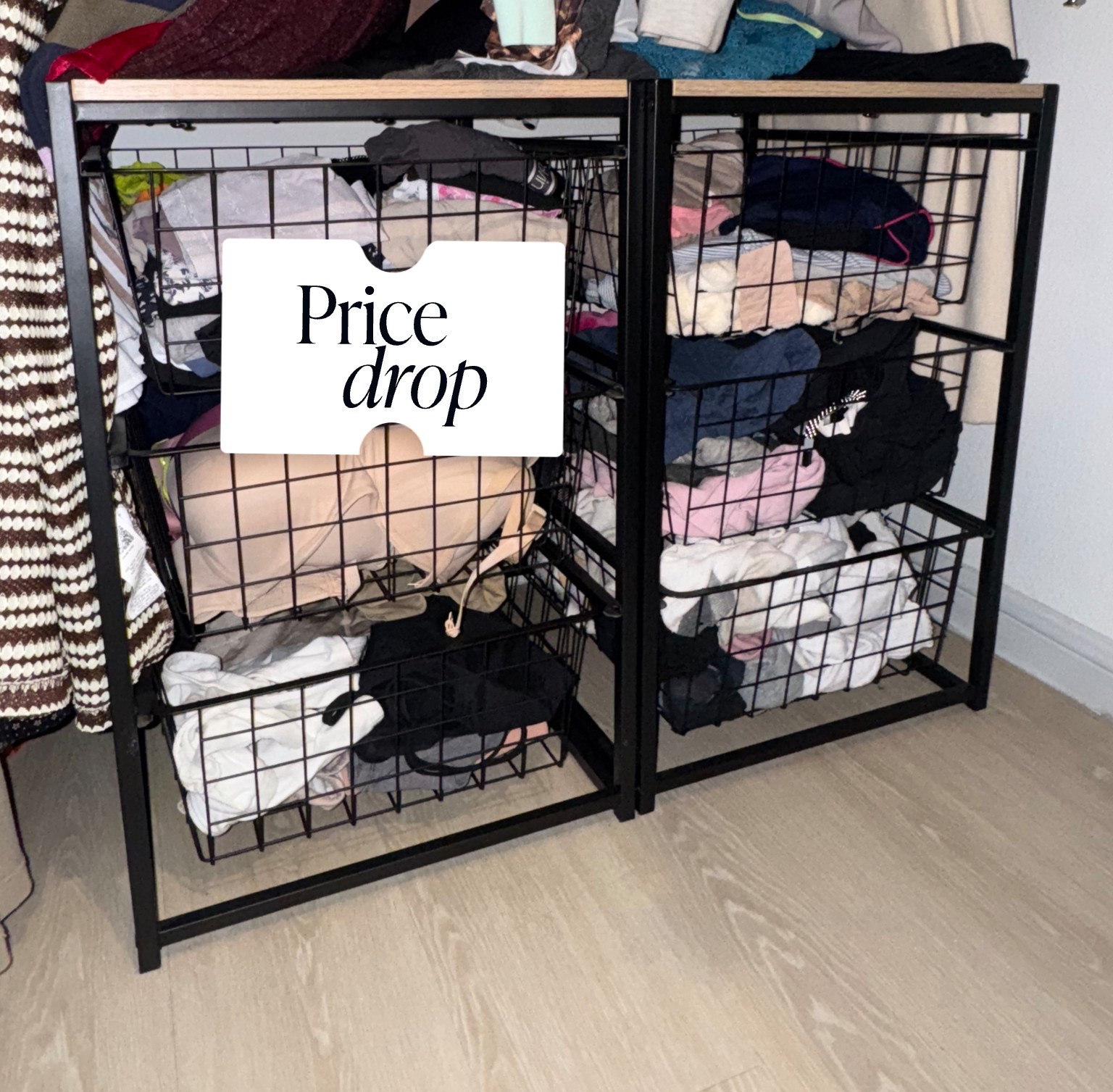 The perfect closet organizing drawers that are easy to build and compact! #ltkorganize #ltkhome 

#LTKFamily #LTKHome #LTKFindsUnder100