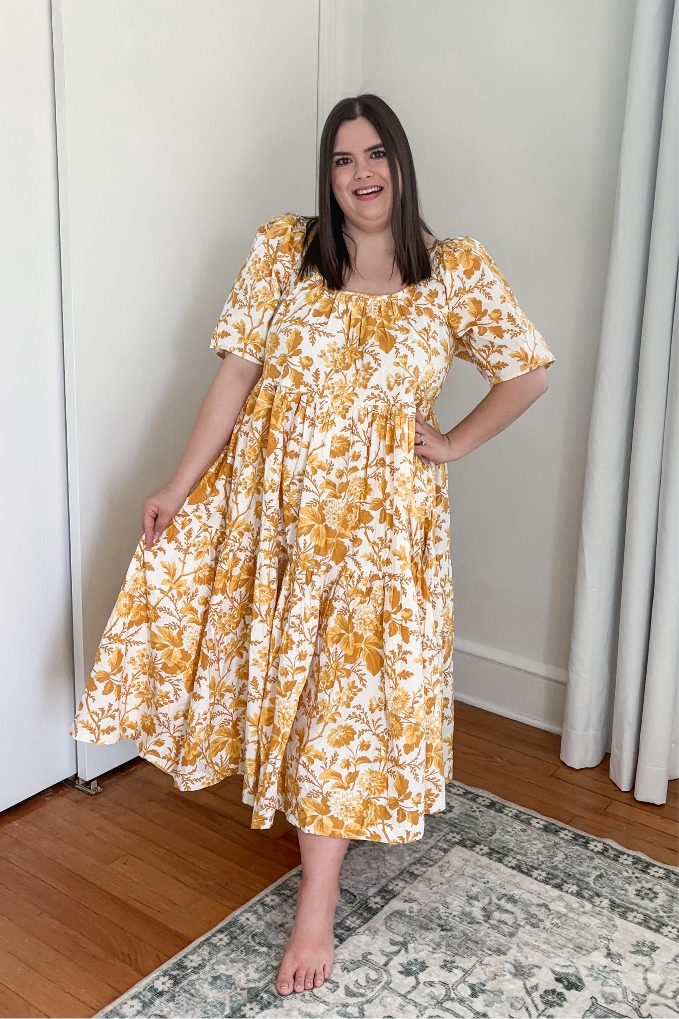 I am obsessed with this flowy cotton midi dress from Anthropologie. It will be perfect for Easter, casual weddings, and hot summer days. It runs large, I am wearing size 1x but am considering sizing down to xl. 



#LTKSpringSale #LTKplussize #LTKmidsize