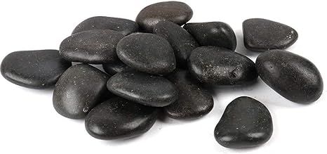 FANTIAN 10Pounds Black Natural Decorative River Pebbles – 2-3 Inch Black Ornamental River Pebbl... | Amazon (US)