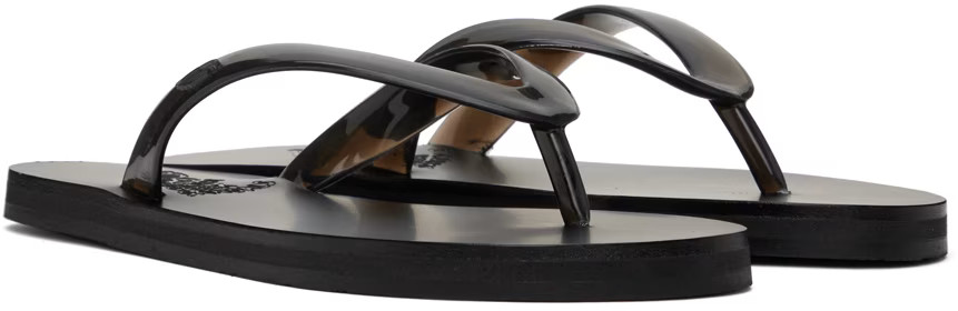 Ancient Greek Sandals - Black Saionara Jelly Sandals | SSENSE