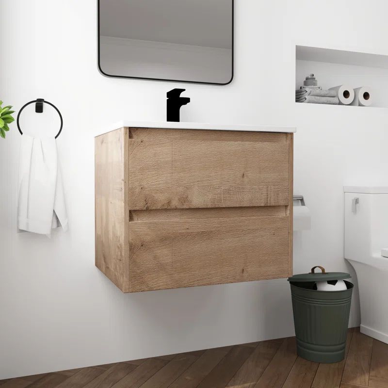 Marajo 24'' Single Bathroom Vanity with Ceramic Top | Wayfair North America