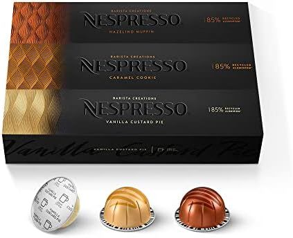 Nespresso Capsules VertuoLine, Barista Flavored Pack, Mild Roast Coffee, 30 Count Coffee Pods, Br... | Amazon (US)