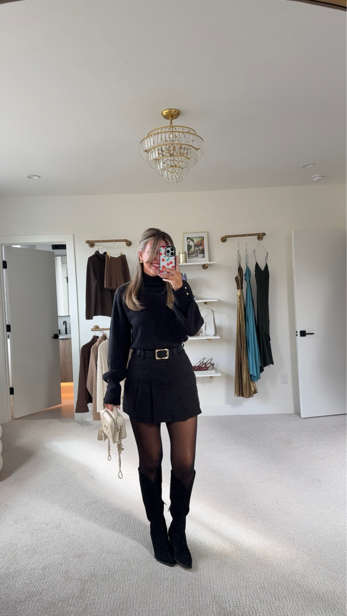 Walmart capsule collection for fall affordable black workwear outfit. 

Size down to an xs in skirt wearing my usual small on top. 

#LTKStyleTip #LTKSeasonal #LTKFindsUnder50