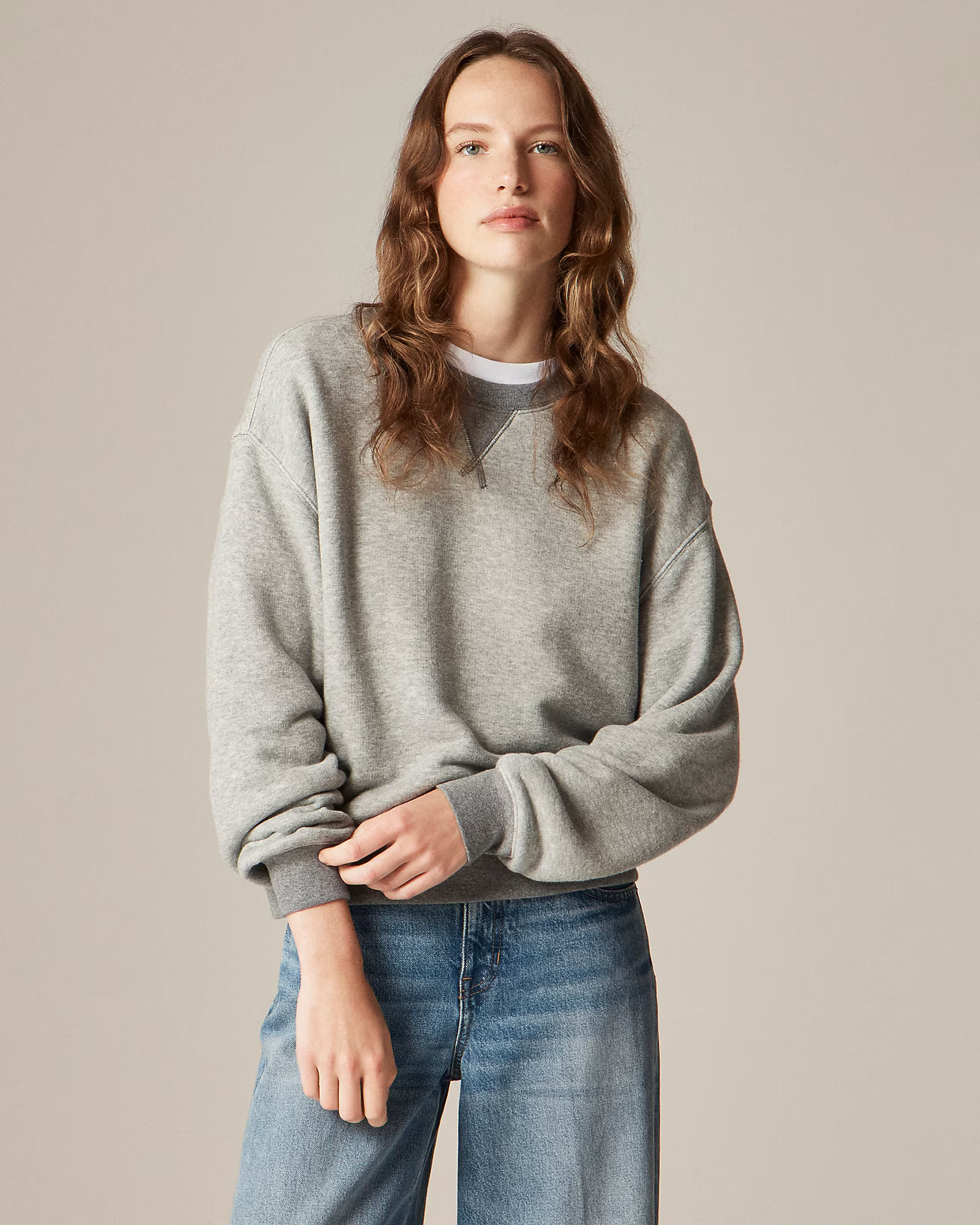 Heritage terry crewneck sweatshirt | J. Crew US