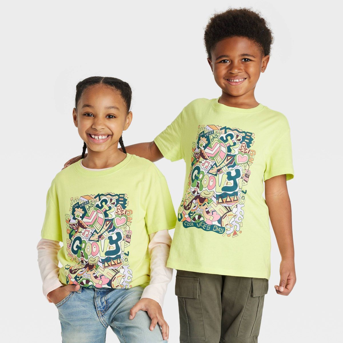 Black History Month Kids' Short Sleeve 'Kevin Bongang' T-Shirt - Lime Green | Target