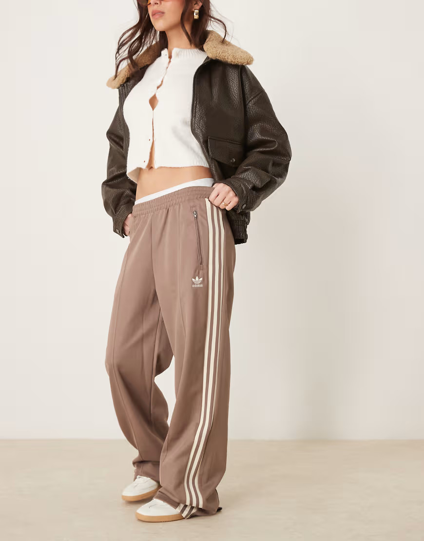adidas Originals Classics track pants in brown | ASOS (Global)