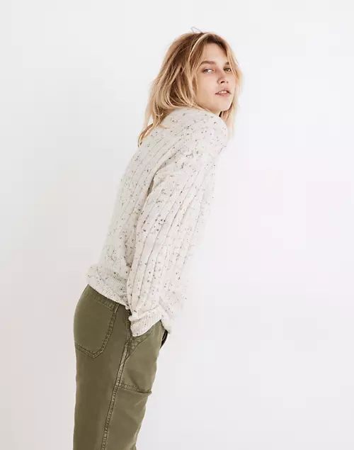 Donegal Bowden Henley Sweater in Coziest Yarn | Madewell