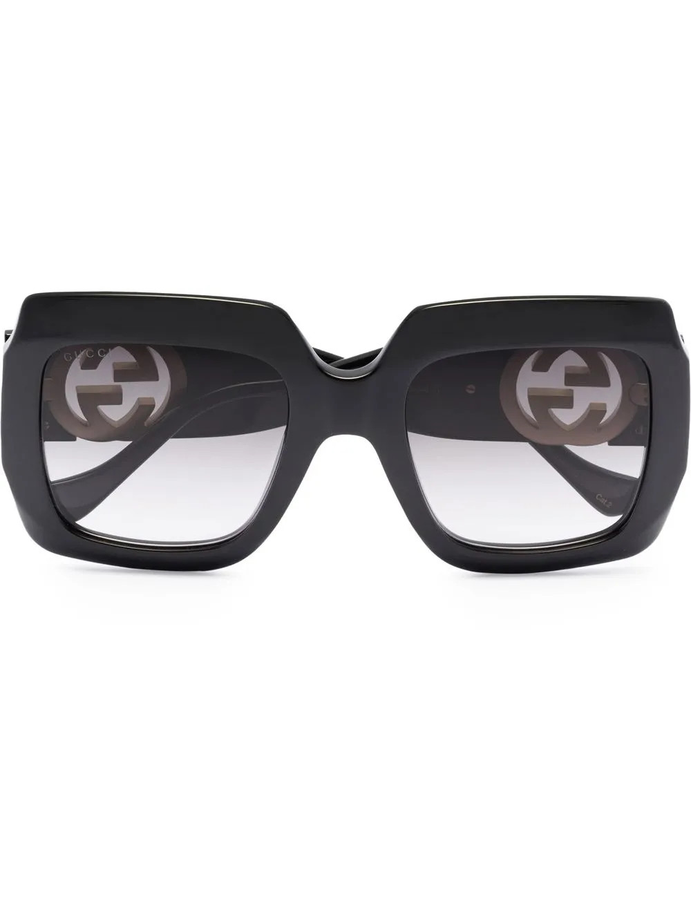 Gucci Eyewear Oversized Square Sunglasses | Black | FARFETCH CA | Farfetch Global