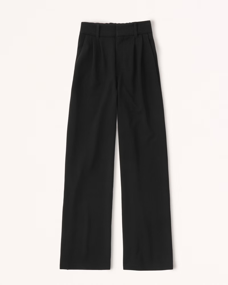 Women's Tailored Wide Leg Pants | Women's Bottoms | Abercrombie.com | Abercrombie & Fitch (US)