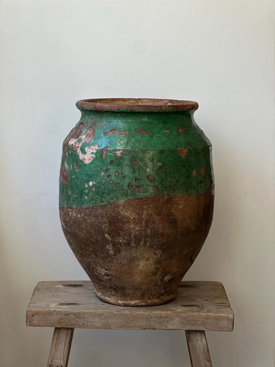 XL Antique French Green Glazed Confit Pot, Large Vintage French Vessel, Confit Jar, Vintage Frenc... | Etsy (Global)