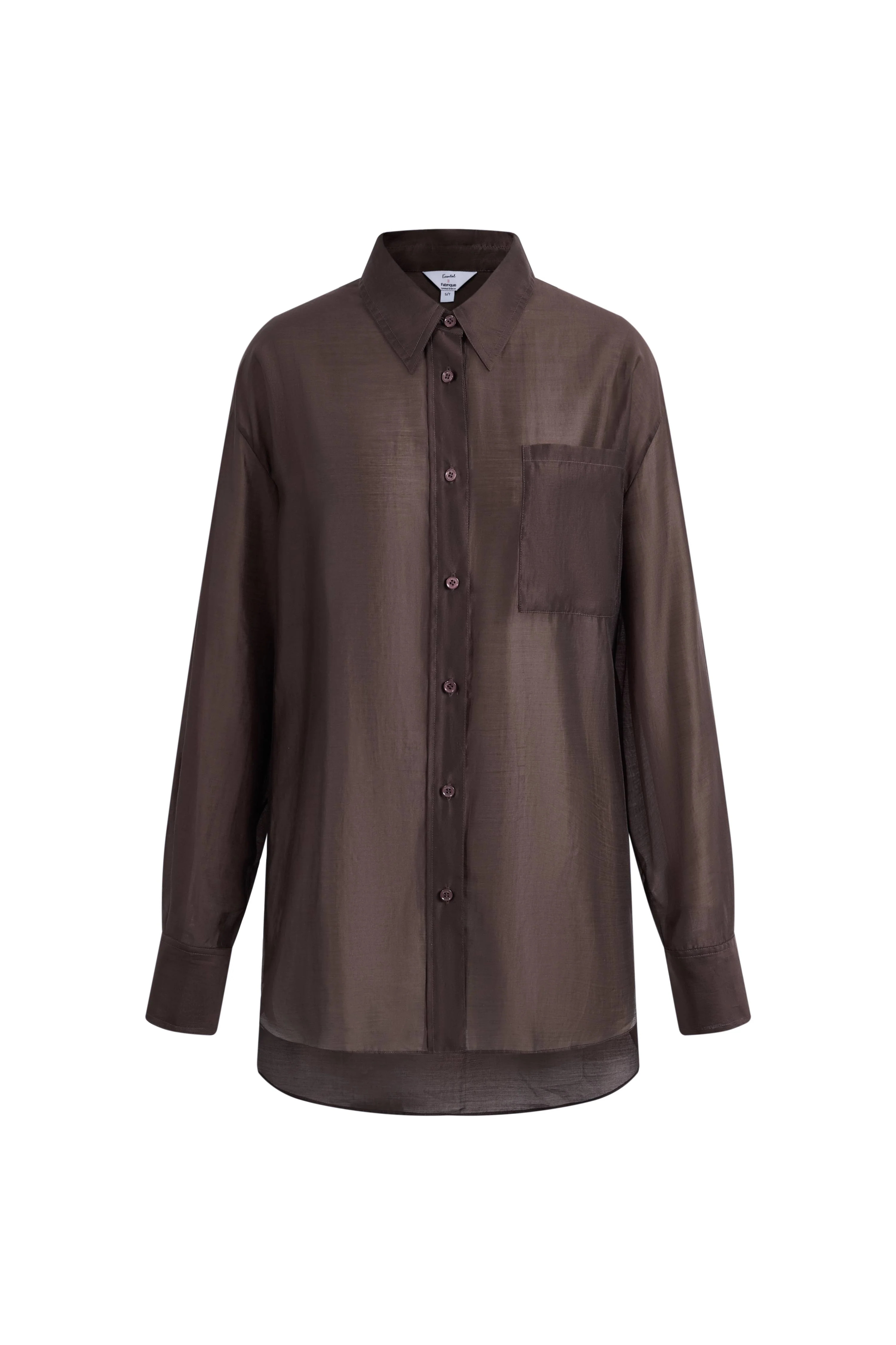 Anja Loose Fit Shirt in Lustrous Organza Silk | Fabrique
