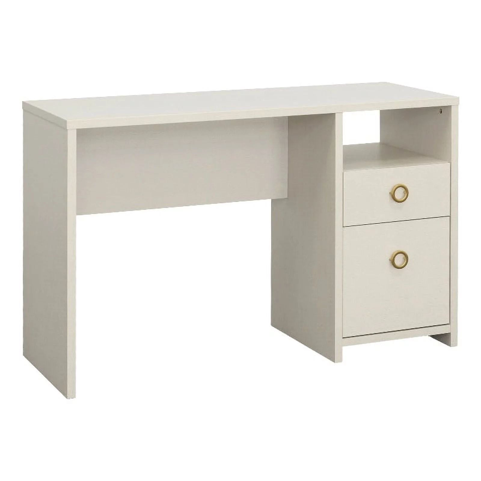 Sauder Grand Coast Engineered Wood Desk in Dove Linen/Off White Finish | Walmart (US)