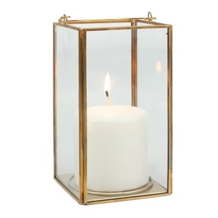 Better Homes & Gardens Medium Decorative Gold Metal Lantern Candle Holder [Pick up Today] | Walmart (US)