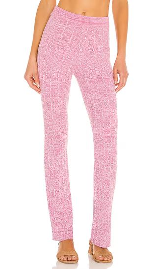 Mckenna Knit Pant in Marled Pink | Revolve Clothing (Global)