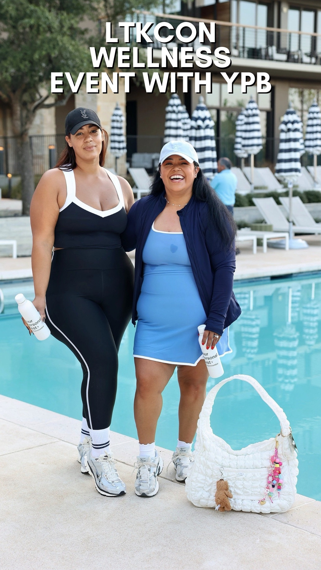 YPB WELLNESS EVENT LTKCON

katie austin led the LTKcon class today hosted by abercrombie and their active line YPB. She was so energetic and fun and I definitely feel like I’ll be sore tomorrow! 😅😂

My athletic dress is YPB and it’s such great quality! It’s available in petite as well but I’m wearing the regular length and I’m wearing a Large. 

I still love my icy blue and white Nike and right now they are half off! I love that they are wide width friendly!  
 
Related to: YPB activewear, Abercrombie outfit 
#ltkcon #latinacreators #latinacreator #ltkcon2025 #midsizefashion #midsizestyle #midsizeathleisure 

#LTKOver40 #LTKActive #LTKCon