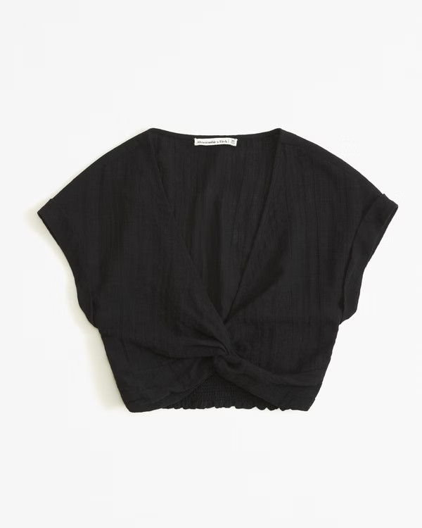 Women's Crinkle Textured Dolman Set Top | Women's Tops | Abercrombie.com | Abercrombie & Fitch (US)