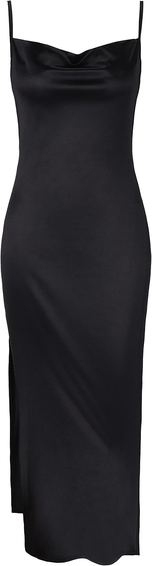 ZAFUL Women's Spaghetti Strap Bodycon Dress, Sexy Slit Sleeveless Slinky Long Dress for Party Clu... | Amazon (US)