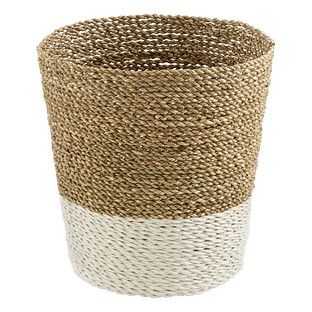Beach House Hand-Woven Trash Can | The Container Store