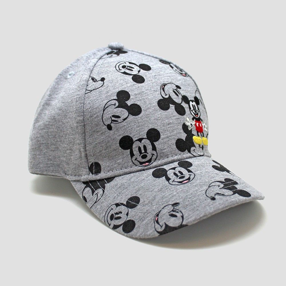 Toddler Boys' Mickey Mouse Baseball Hat - Gray One Size | Target