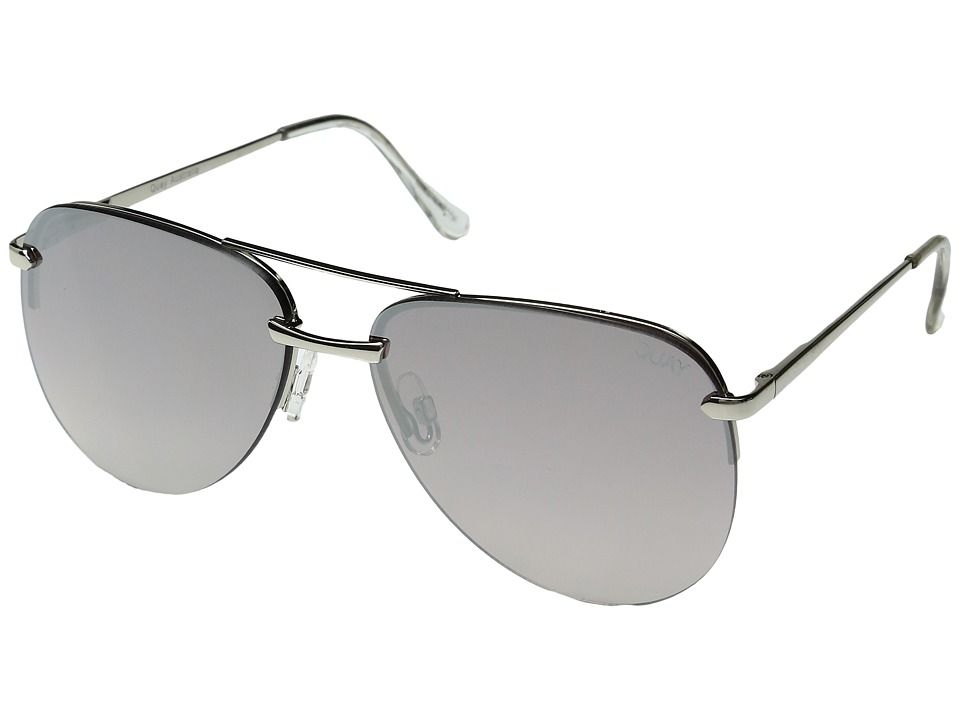 QUAY AUSTRALIA - The Playa (Silver/Silver) Fashion Sunglasses | Zappos