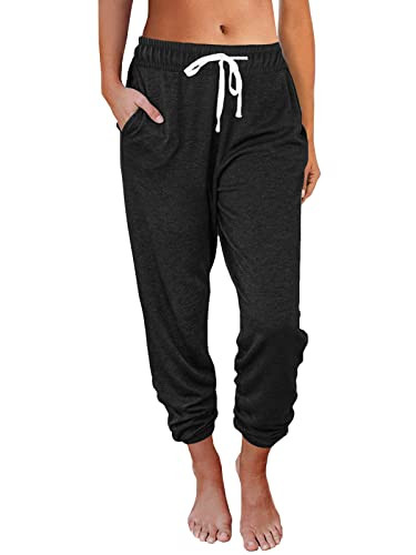 AUTOMET Sweatpants Women with Pockets Lounge Pajama Travel Pants Work Joggers Fall Clothes Winter... | Amazon (US)