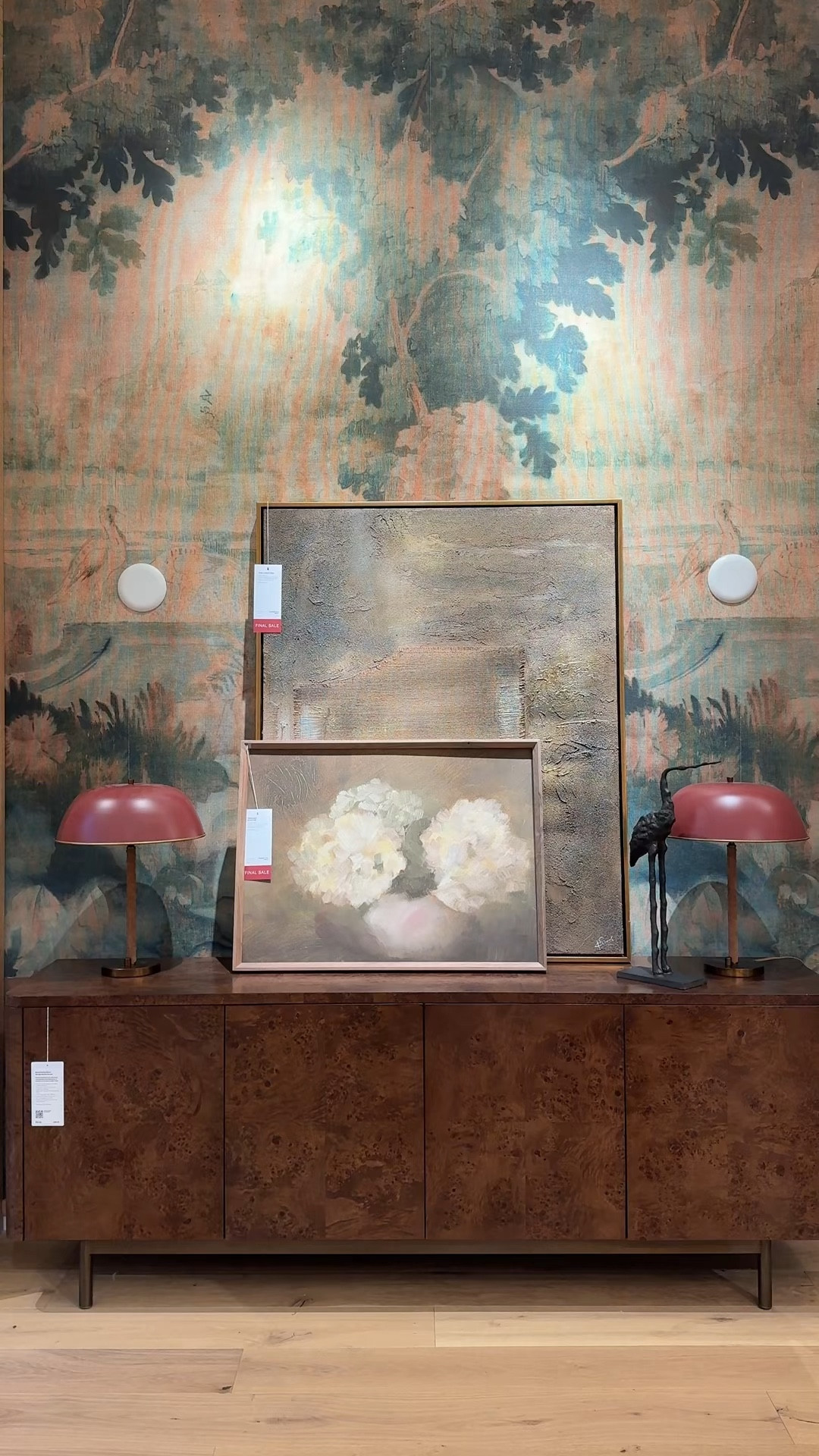 Moody, modern interiors done right! 😍 The Mota 80” Dark Burl Wood Storage Media Console from Crate and Barrel is a true statement piece, showcasing the beautiful natural swirls of mappa burl wood. 🤎 The sleek, flush doors and rounded corners keep the silhouette clean and contemporary, while the warm tones add depth and character to the space. ✨ Finished with subtle brass legs and hidden storage inside, it’s a stunning piece that really grounds the room with rich texture and pattern. Linked the whole look here! 💫 #MoodyInteriors #MediaConsole
#ModernHomeInspo

#LTKSaleAlert #LTKHome