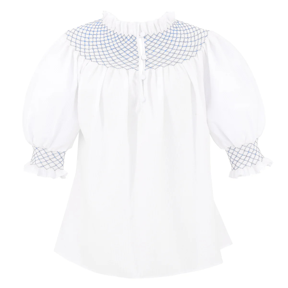 Women's Hello Shirt - White/Blue | Dondolo