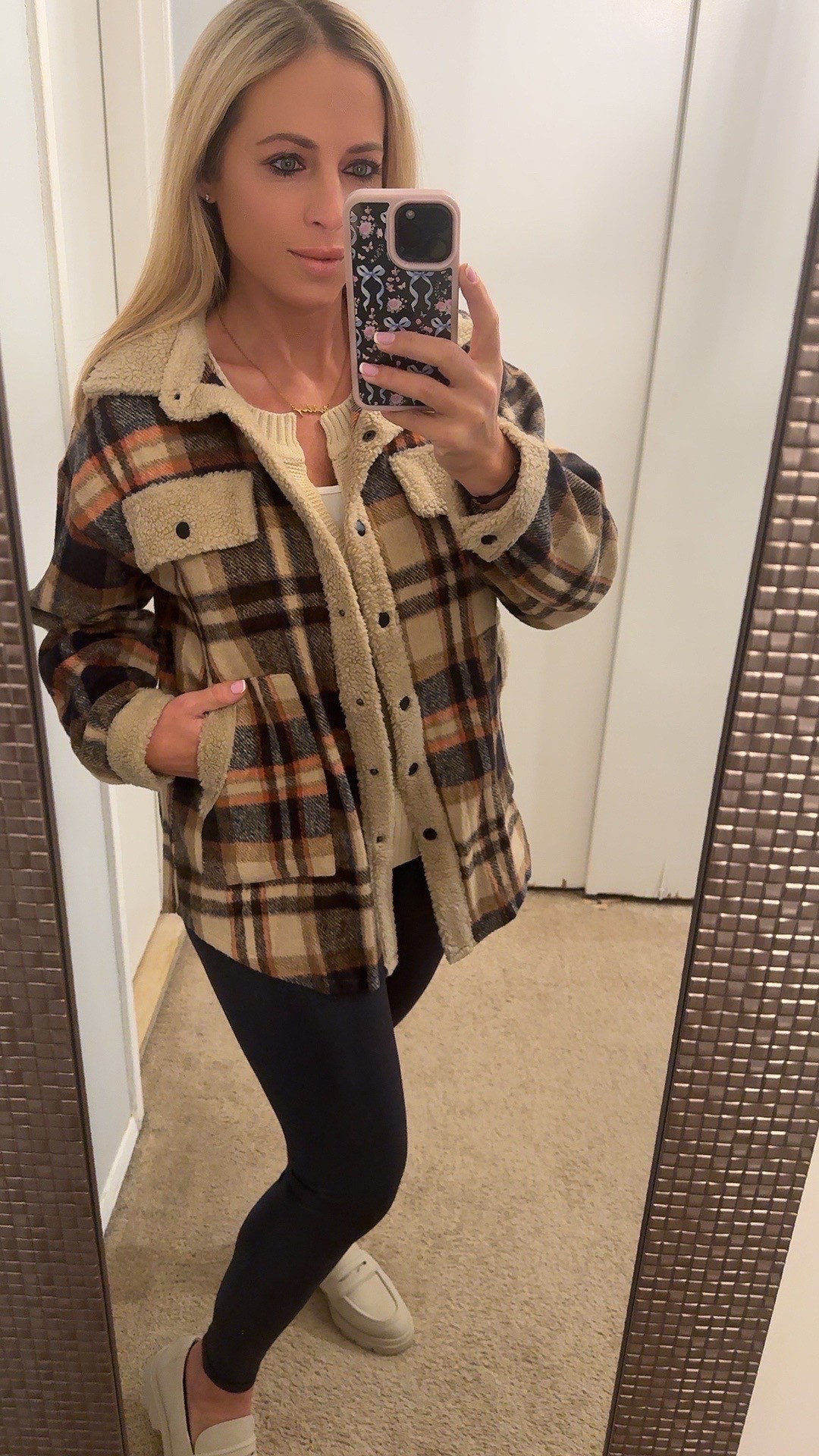 Shacket outfit. Shacket style.
Amazon fashion. Plaid shacket. Casual outfit. Loafers. 



#LTKMidsize #LTKSeasonal #LTKFindsUnder50