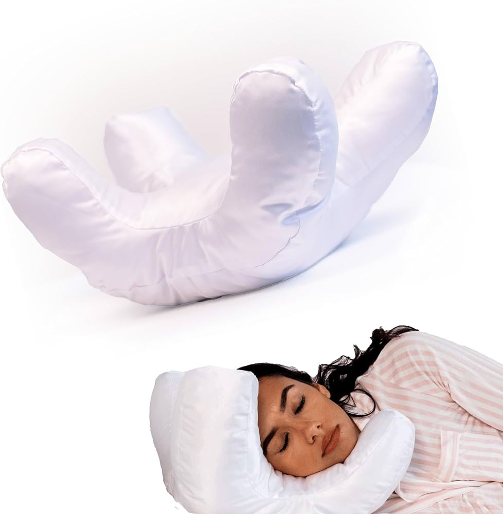 Flawless Face Pillow + Free White Satin Pillowcase! Beauty Sleep, Anti Wrinkles-Aging, Back Sleep... | Amazon (US)