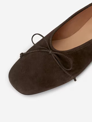 Suede Ballerina | Arket UK